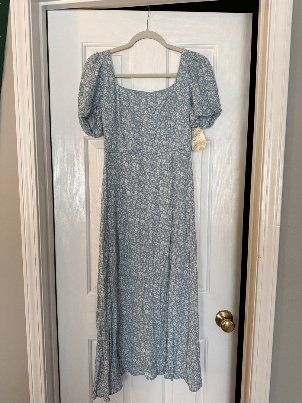 NWT Altar'd State Light Blue Floral Maxi Dress